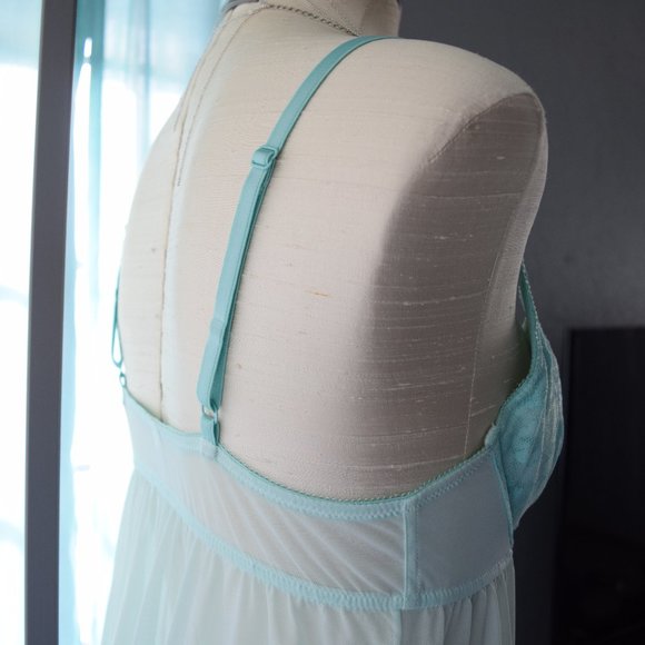 Sheer Tiffany Babydoll with Bow and Lace - Picture 7 of 8